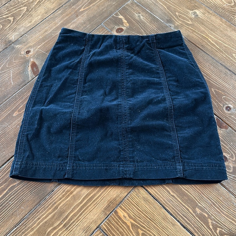Women’s black free people velvet skirt size 0